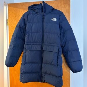 The North Face Gotham Parka Navy Blue Puffer Jacket size small